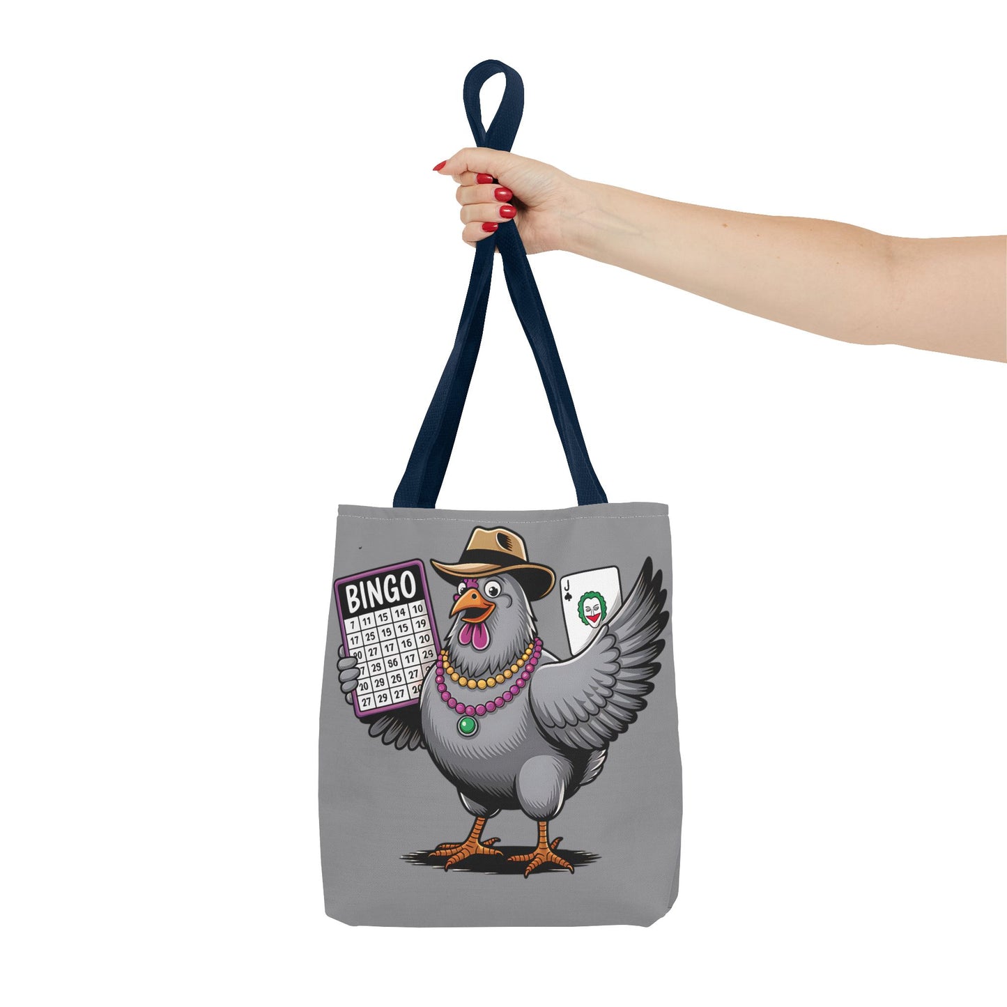 Bingo Pigeon Tote Bag | Fun Game Night Accessory, Beach Bag, Casual Everyday Bag, Gift for Gamers, Quirky Animal Tote