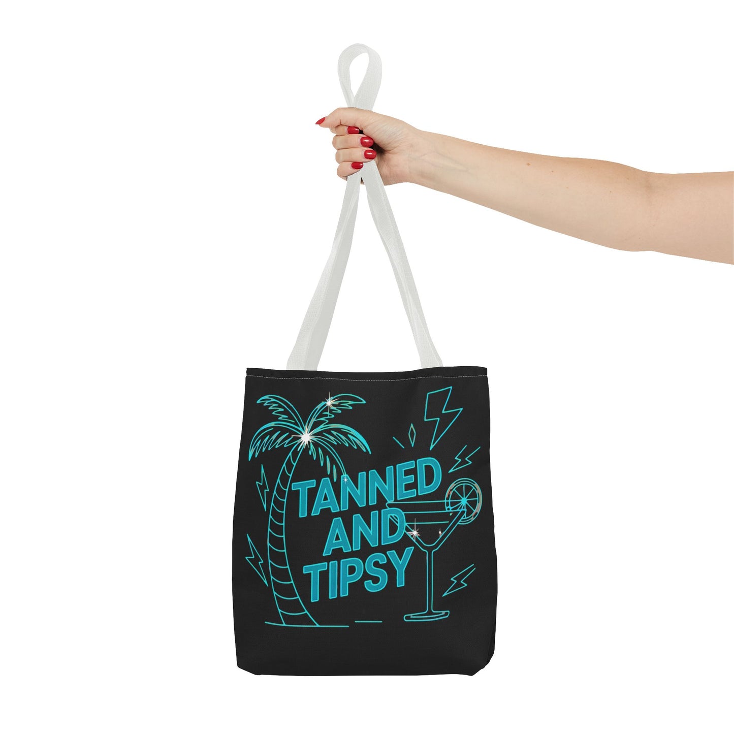 Tanned and Tipsy Tote Bag | Beach Bag, Summer Accessory, Travel Tote, Fun Gift, Poolside Essential