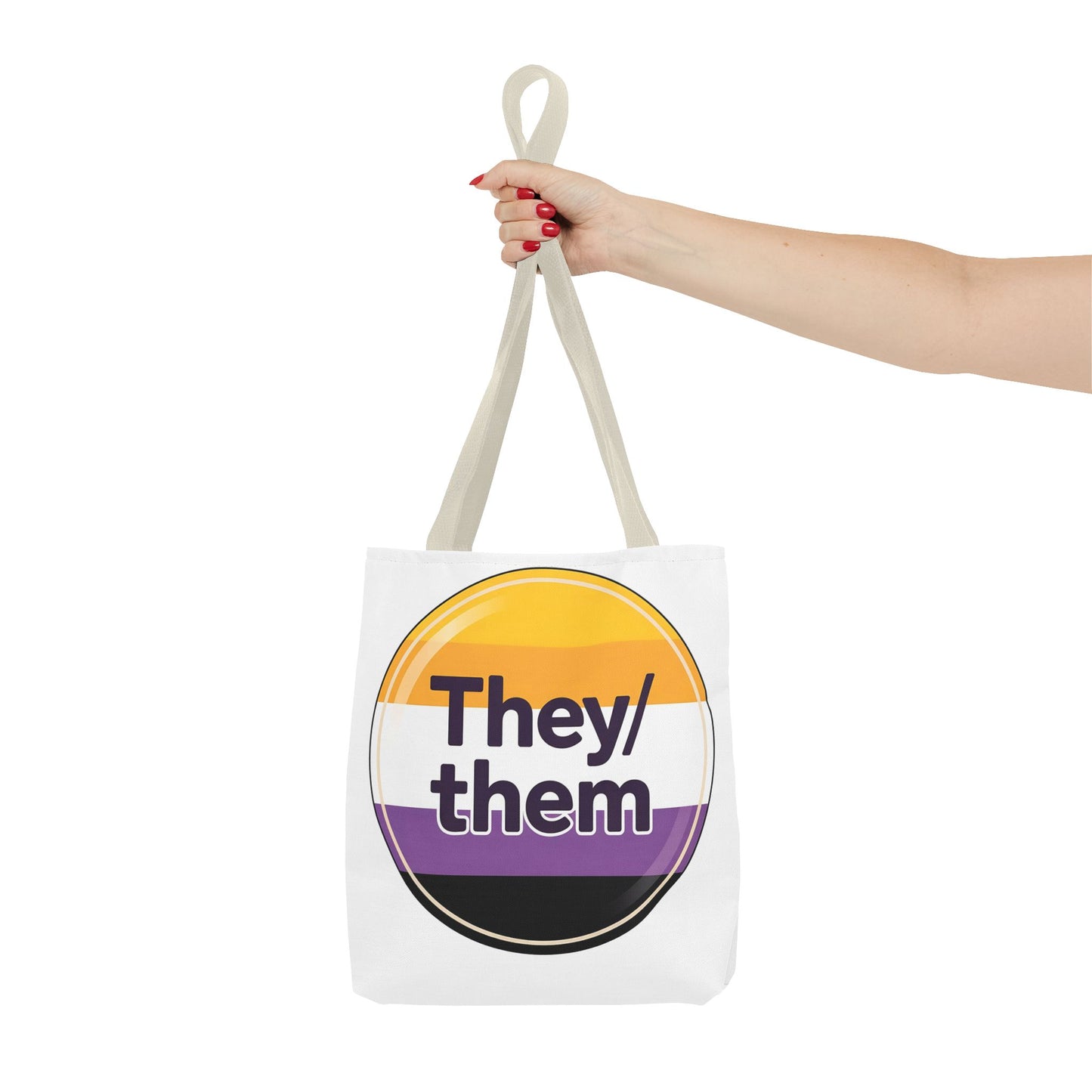 They/Them Pride Tote Bag - Inclusive Statement Accessory