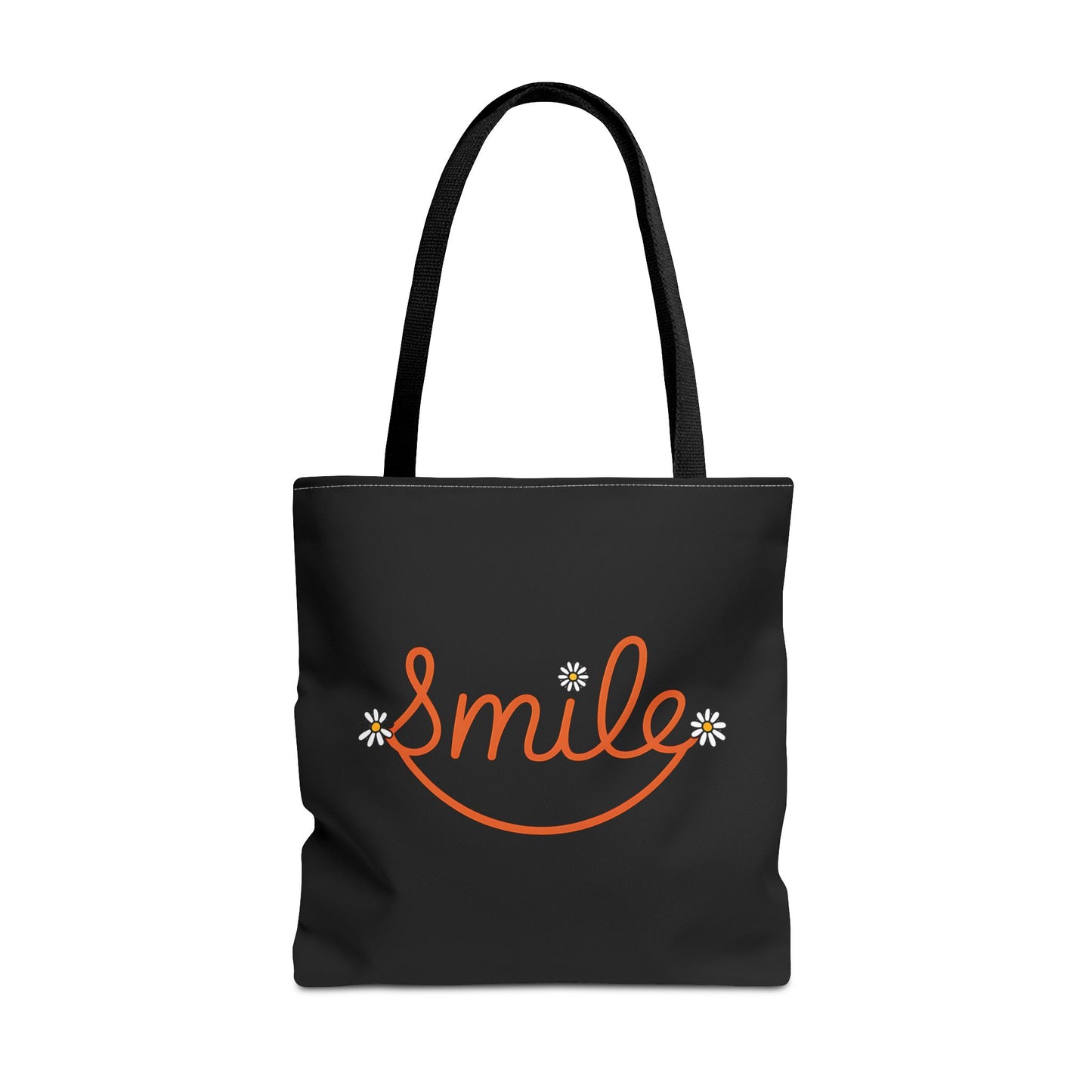 Smile Tote Bag - Cheerful Floral Design for Everyday Use
