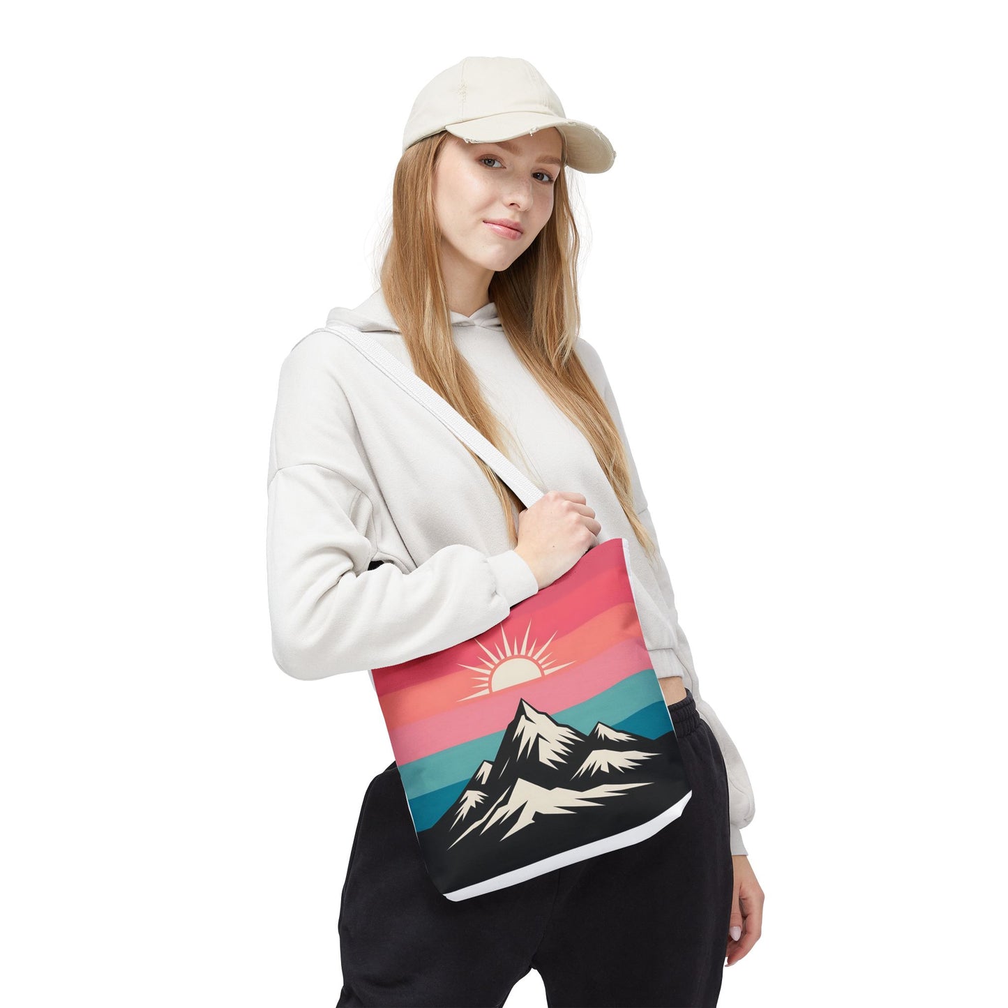 Mountain Sunrise Tote Bag - Stylish Eco-Friendly Carryall for Nature Lovers