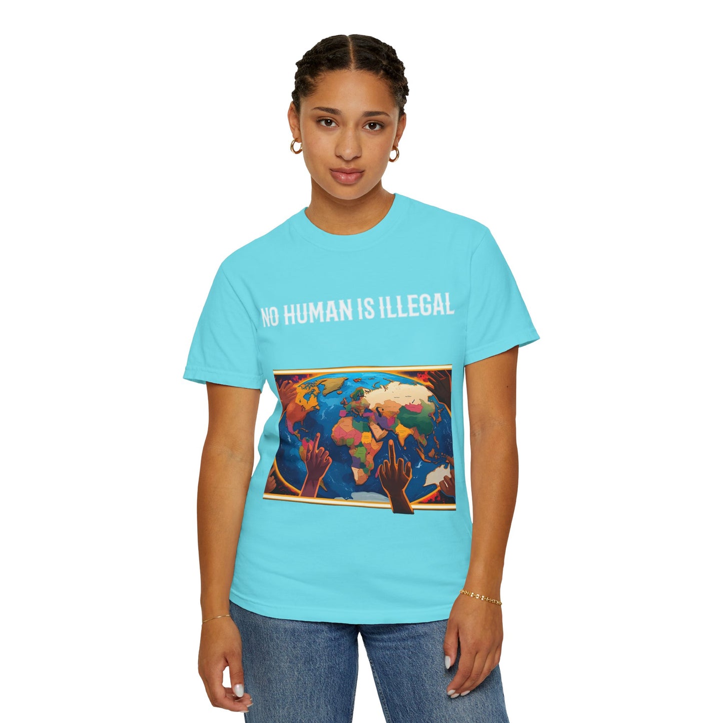 Global Unity Themed T-Shirt, Unisex Tee for Activists, Earth Day Shirt, Human Rights Awareness Tee, Gift for Social Justice Advocates