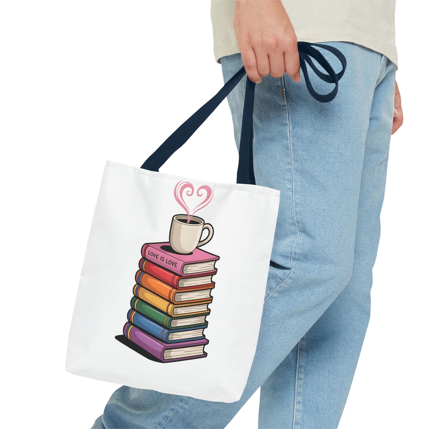 Love is Love Book Tote Bag - Cute Literary Design for Book Lovers