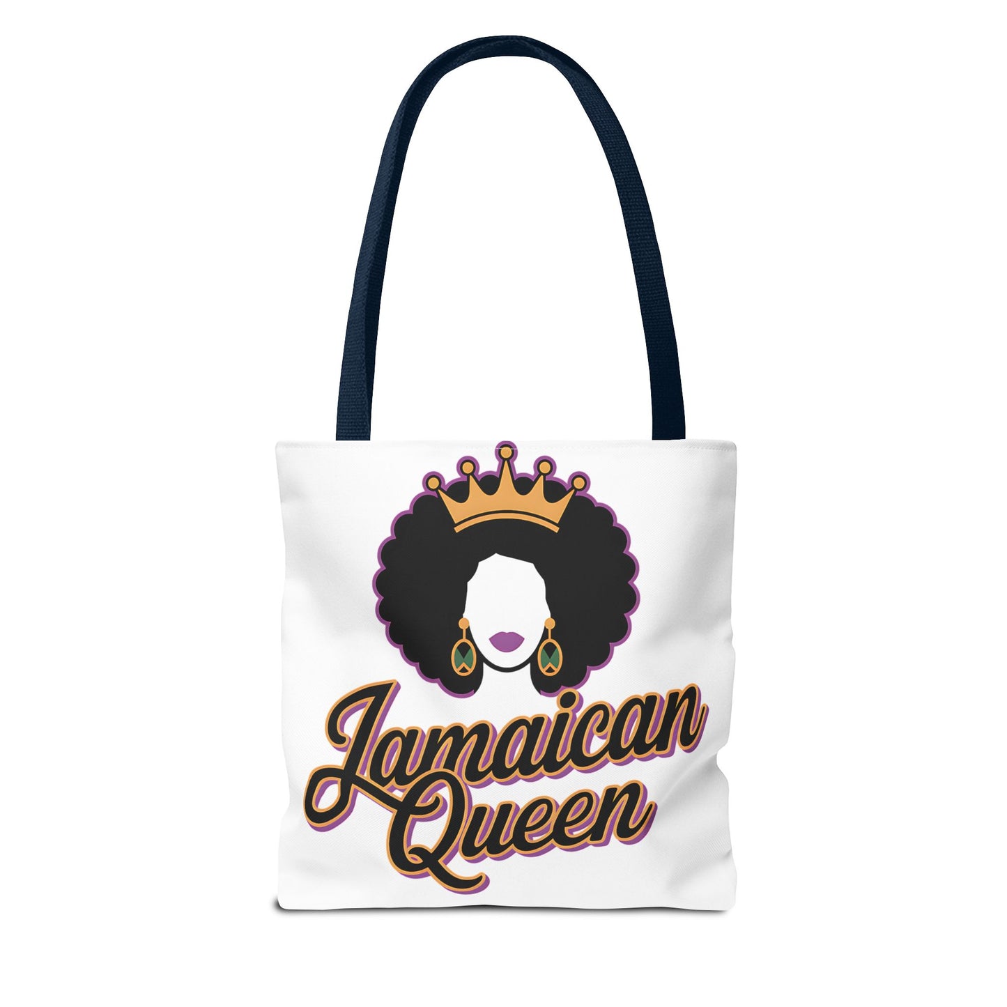 Jamaican Queen Tote Bag - Stylish Canvas Bag for Proud Heritage