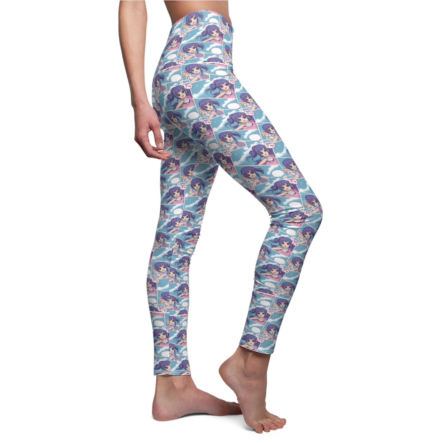 Vibrant Women's Casual Leggings with Whimsical Design