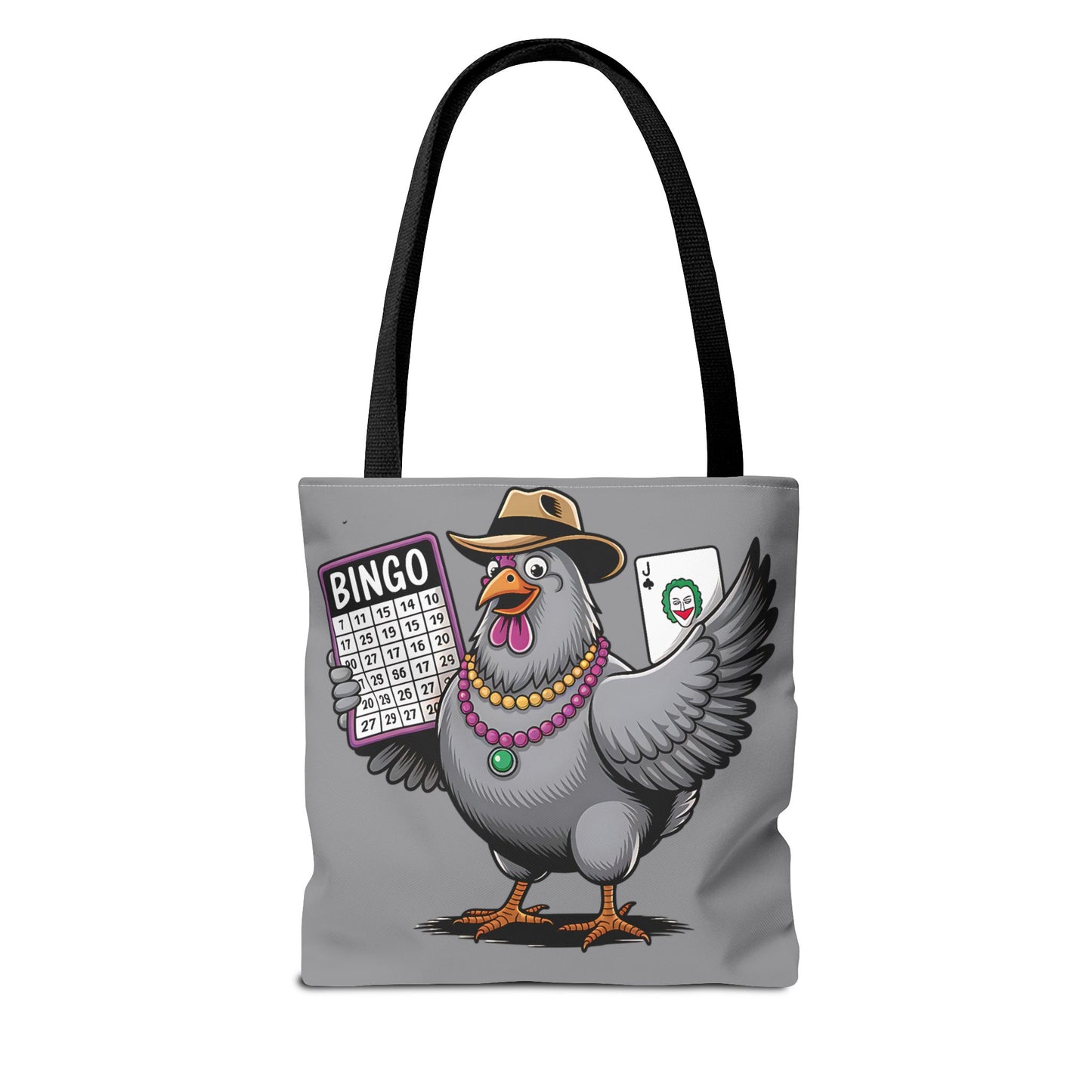 Bingo Pigeon Tote Bag | Fun Game Night Accessory, Beach Bag, Casual Everyday Bag, Gift for Gamers, Quirky Animal Tote