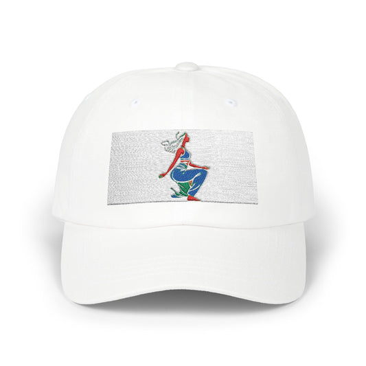 Retro Style Classic Dad Cap with Colorful Graphic Design