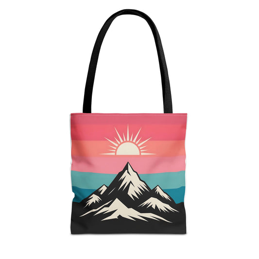 Mountain Sunrise Tote Bag - Stylish Eco-Friendly Carryall for Nature Lovers