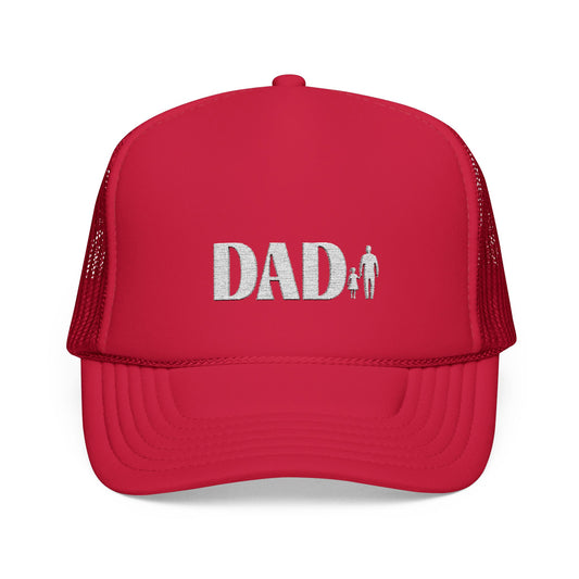 Embroidered Dad Foam Trucker Hat - Perfect Gift for Father's Day