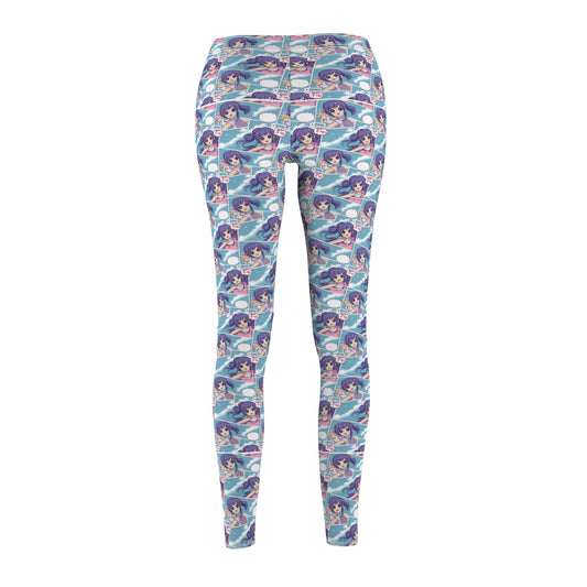 Vibrant Women's Casual Leggings with Whimsical Design