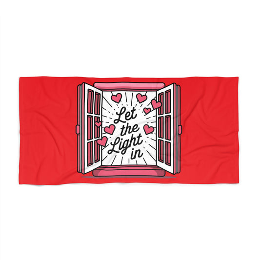 Light-Inspired Beach Towel, Fun Summer Accessory, Vibrant Poolside Gear, Gift for Beach Lovers, Colorful Picnic Essential