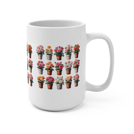 Floral Garden 15oz Mug - Perfect Gift for Plant Lovers