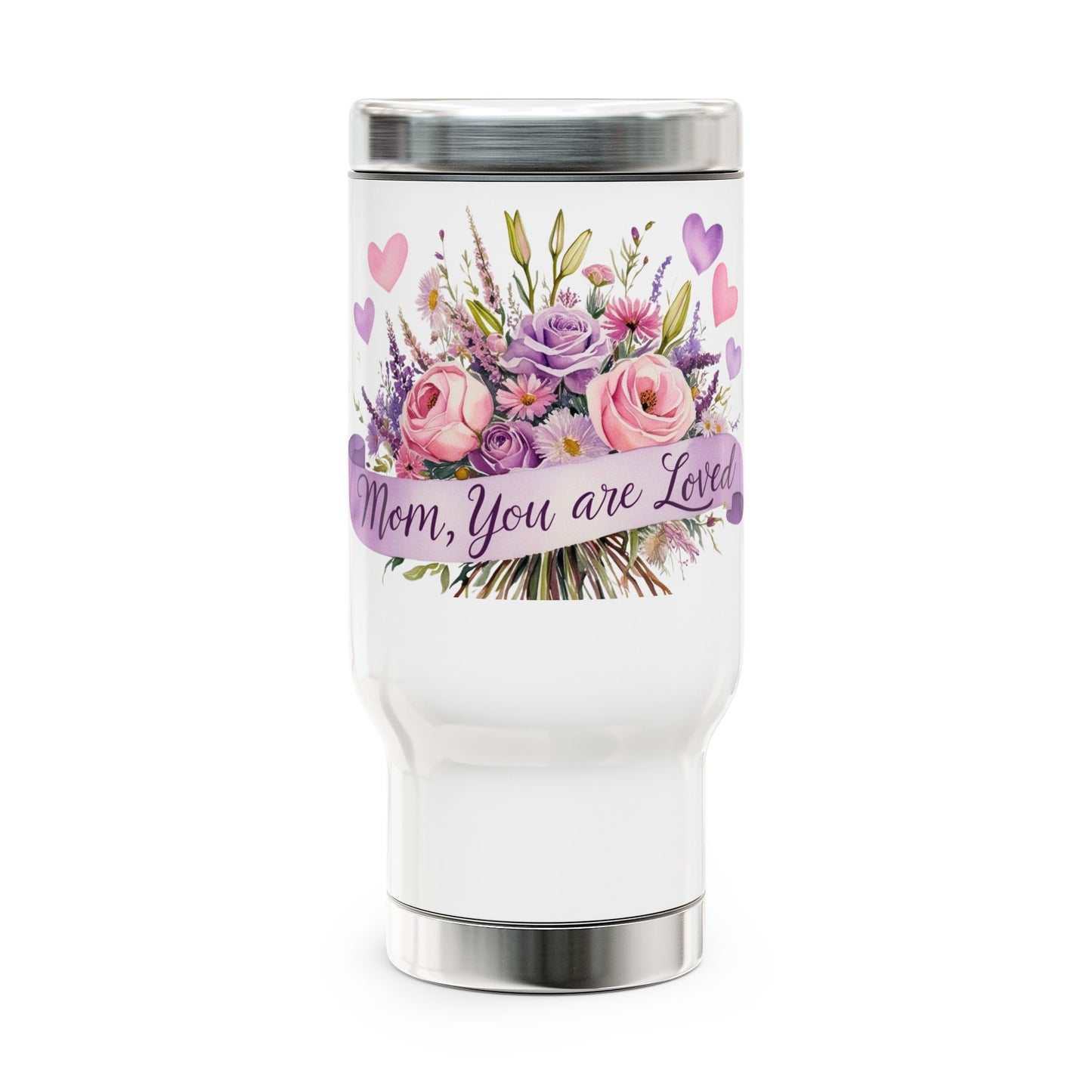 Floral Travel Mug for Mom - 14oz Insulated Stainless Steel Coffee Cup