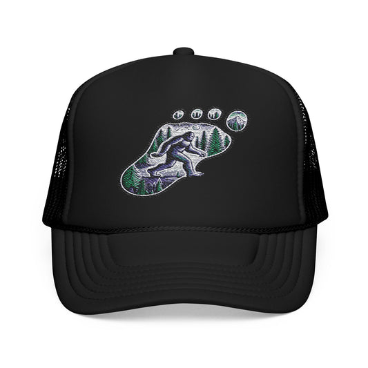 Embroidery Foam Trucker Hat - Adventure Cap for Outdoor Enthusiasts, Hiking Gear, Gift for Dad, Camping Accessories, Trendy Summer Hat