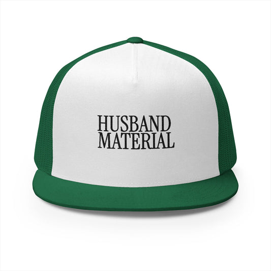 Husband Material 5 Panel Trucker Cap - Perfect Gift for Grooms & Anniversaries