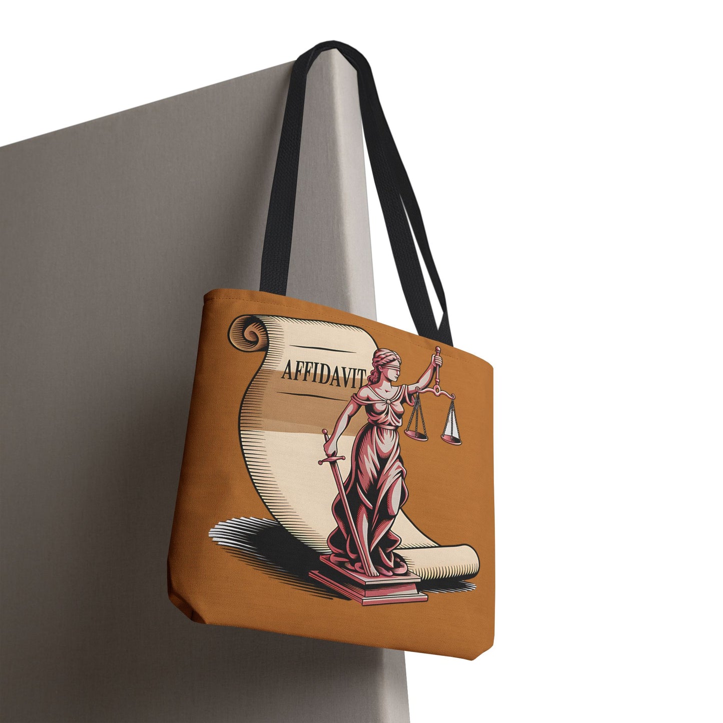 Justice Themed Tote Bag, Legal Tote, Scales of Justice Bag, Law Student Gift, Courtroom Accessory, Legal Professional Bag