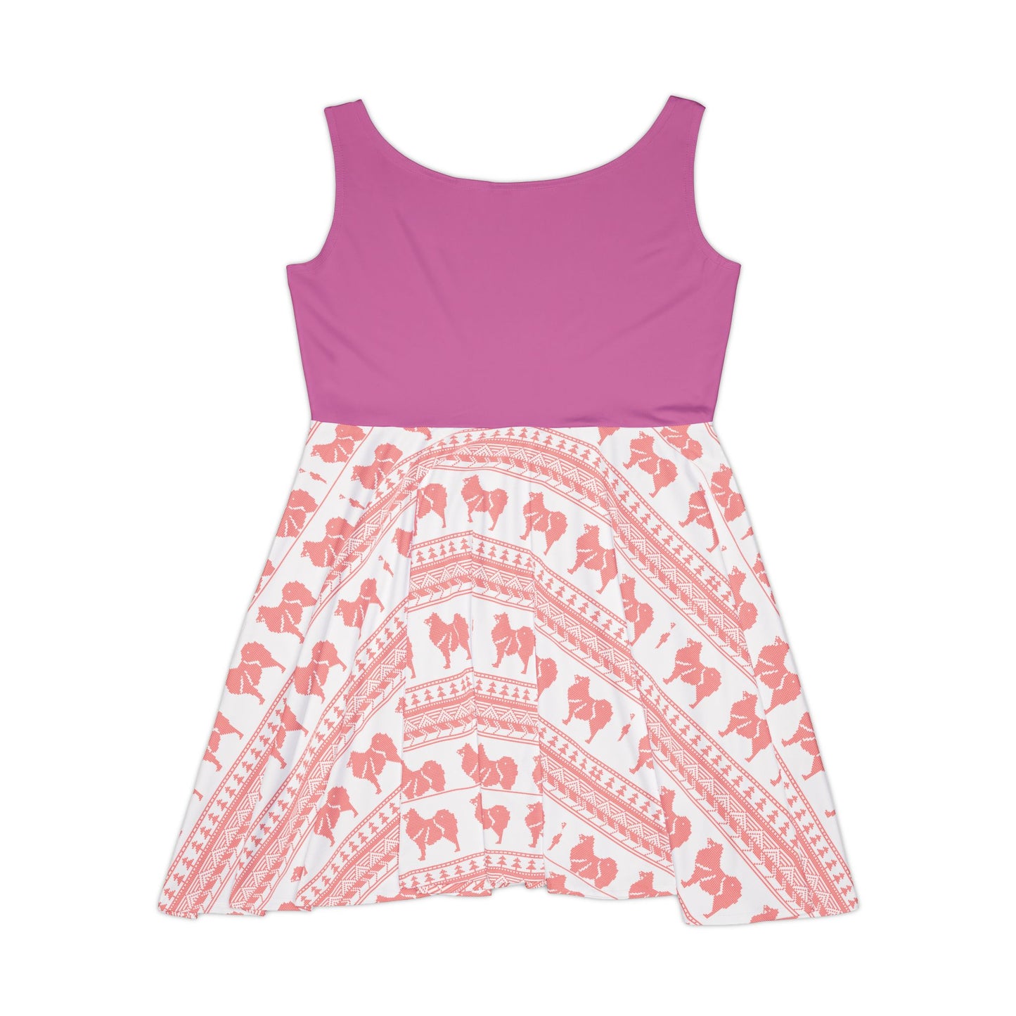 Chic Women's Skater Dress with Floral Pattern - Perfect for Summer Outings and Celebrations