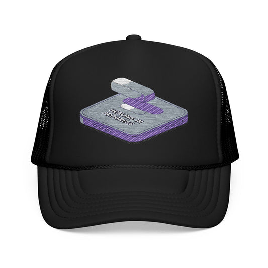 Stylish Foam Trucker Hat with Unique Embroidery