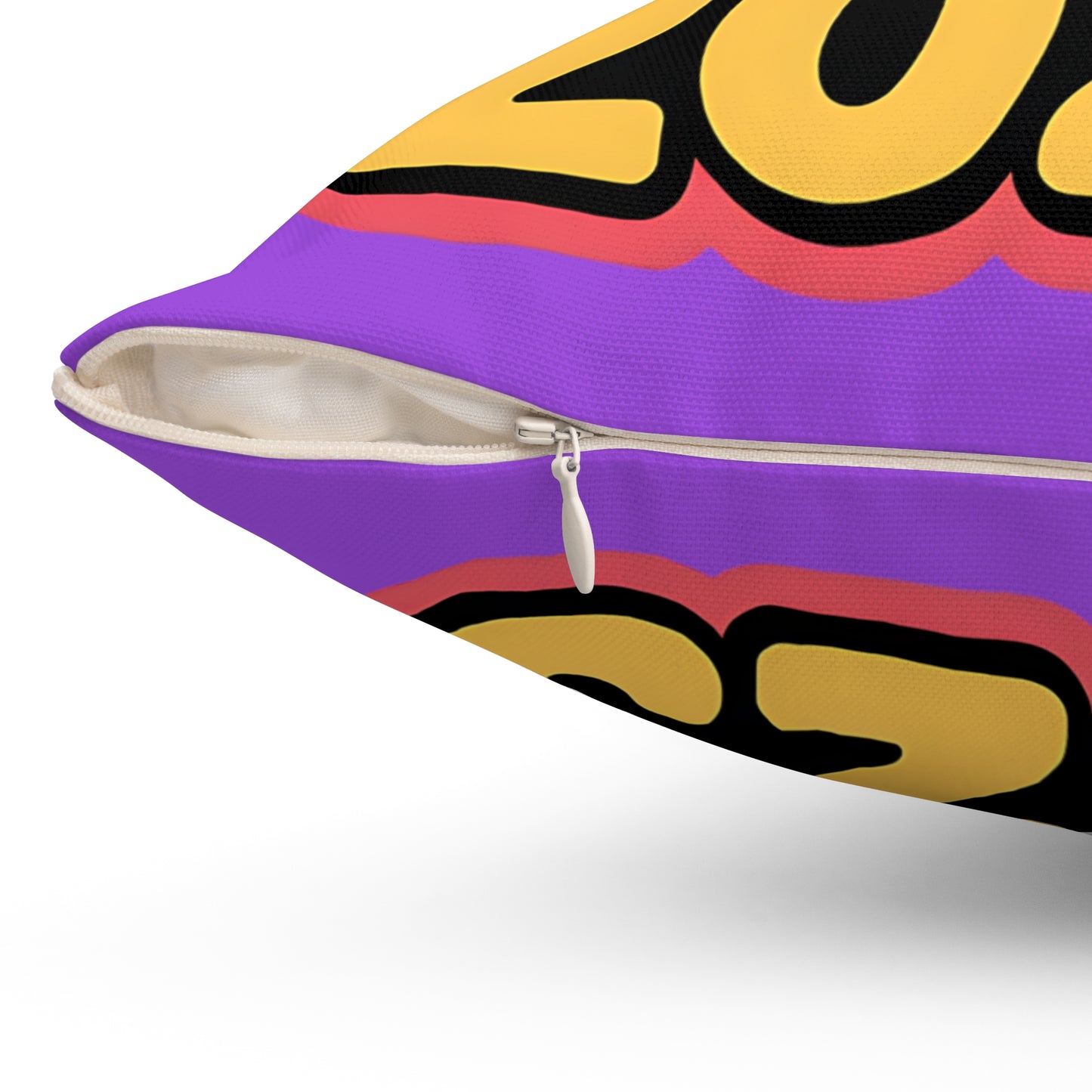 Fun Emoji Square Pillow - "No Cap, Got The Cap 2025"