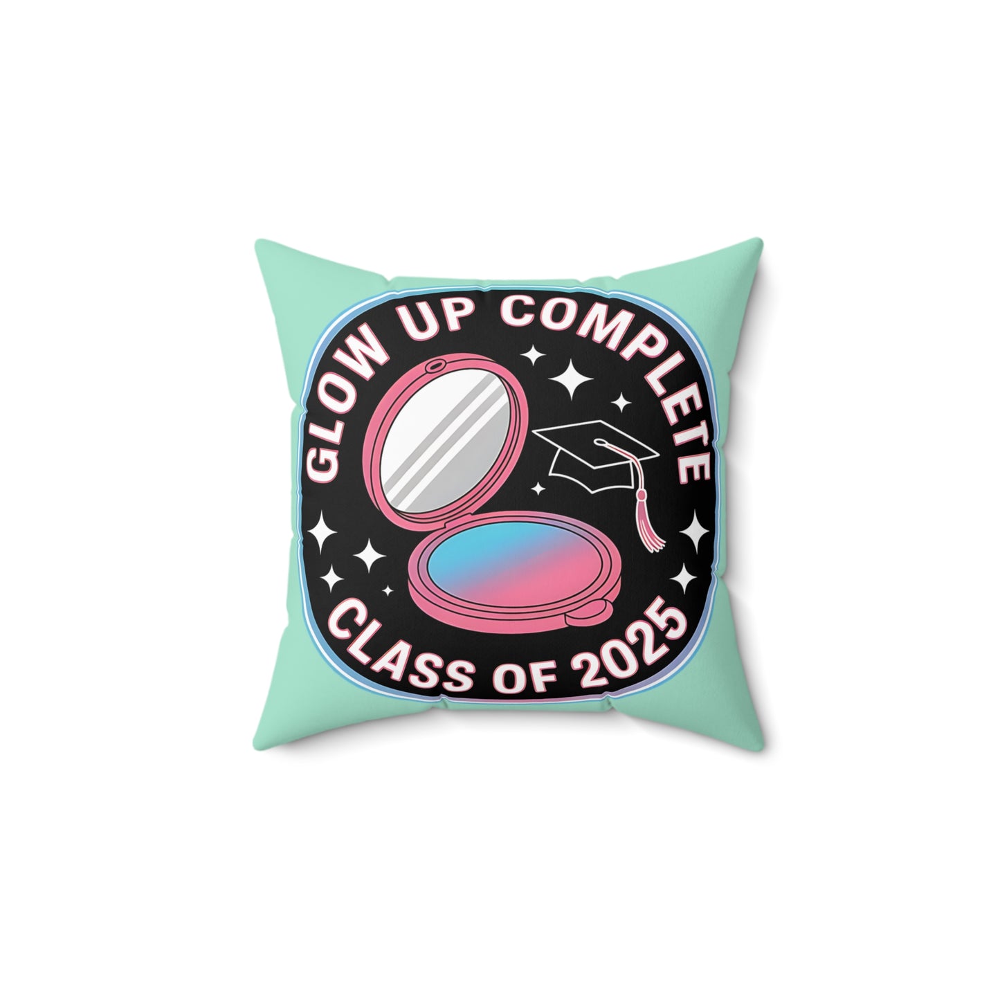 Graduation Celebration Pillow - Glow Up Complete Class of 2025
