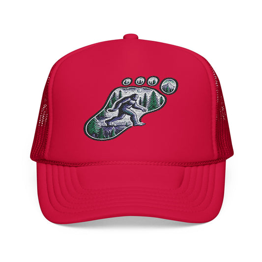 Embroidery Foam Trucker Hat - Adventure Cap for Outdoor Enthusiasts, Hiking Gear, Gift for Dad, Camping Accessories, Trendy Summer Hat