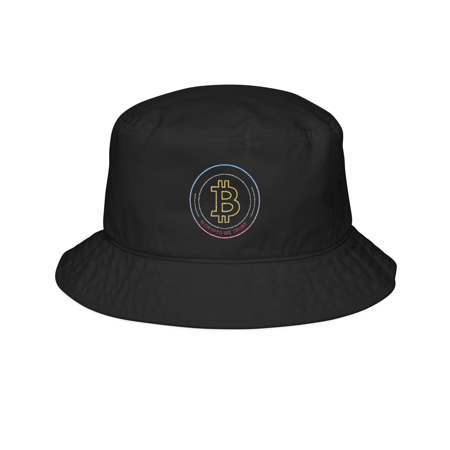 Embroidered Bitcoin Bucket Hat - Stylish Crypto Accessory, Summer Fashion, Festival Gear, Unique Gift, Trendy Headwear