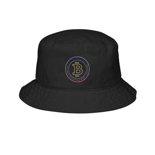 Embroidered Bitcoin Bucket Hat - Stylish Crypto Accessory, Summer Fashion, Festival Gear, Unique Gift, Trendy Headwear