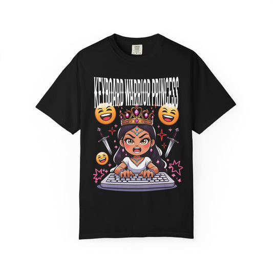"Keyboard Warrior Princess" Unisex T-Shirt - Fun Graphic Tee, Gamer Gift, Casual Wear, Humor Apparel, Cute Fashion