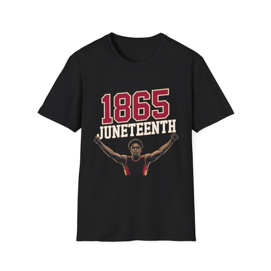 1865 Juneteenth Unisex Softstyle T-Shirt, Black History Tee, Celebration Shirt, African American Pride Apparel, Gift for Juneteenth