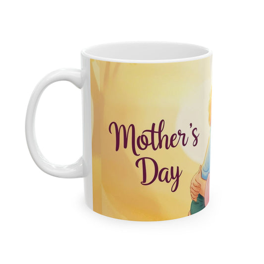 Heartwarming Mother's Day Ceramic Mug - Perfect Gift for Moms
