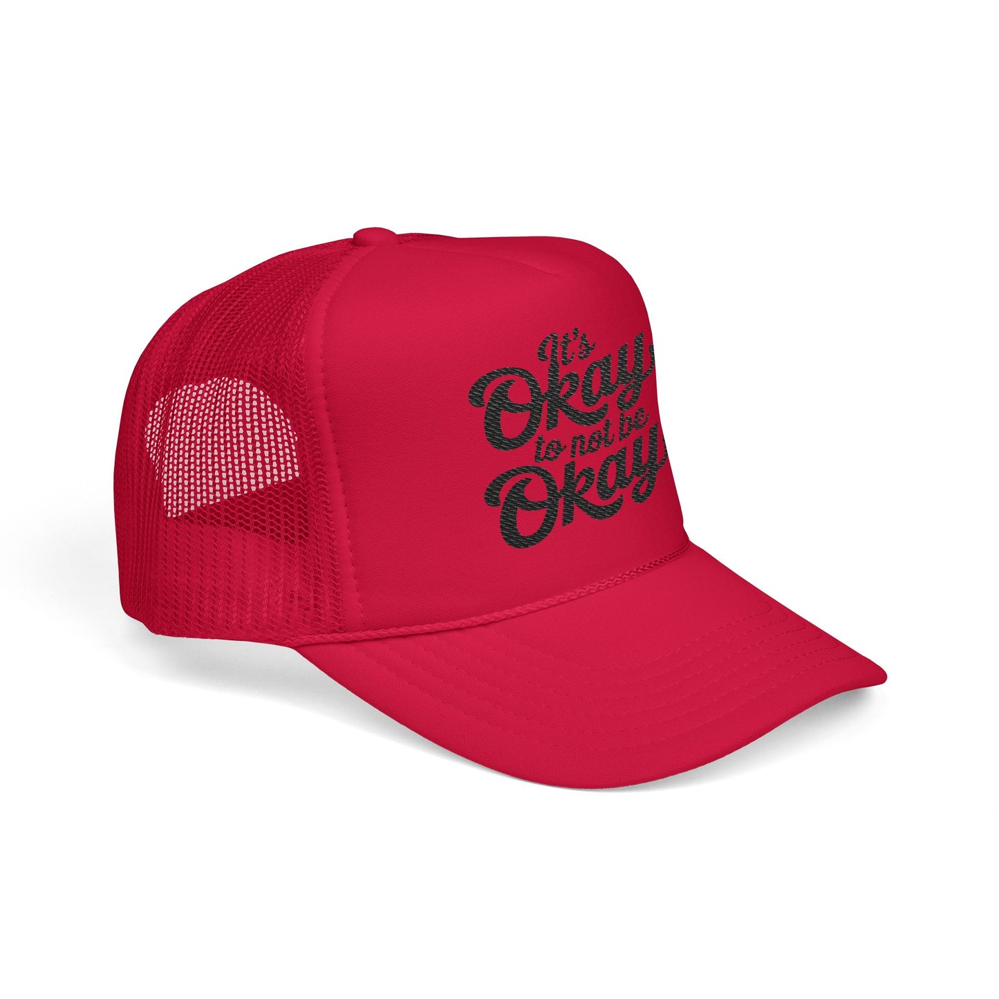 Embroidered Foam Trucker Hat - "It's Okay to Not Be Okay" | Casual Style Cap for Self-Care, Gift for Mental Health Awareness, Trendy [...]