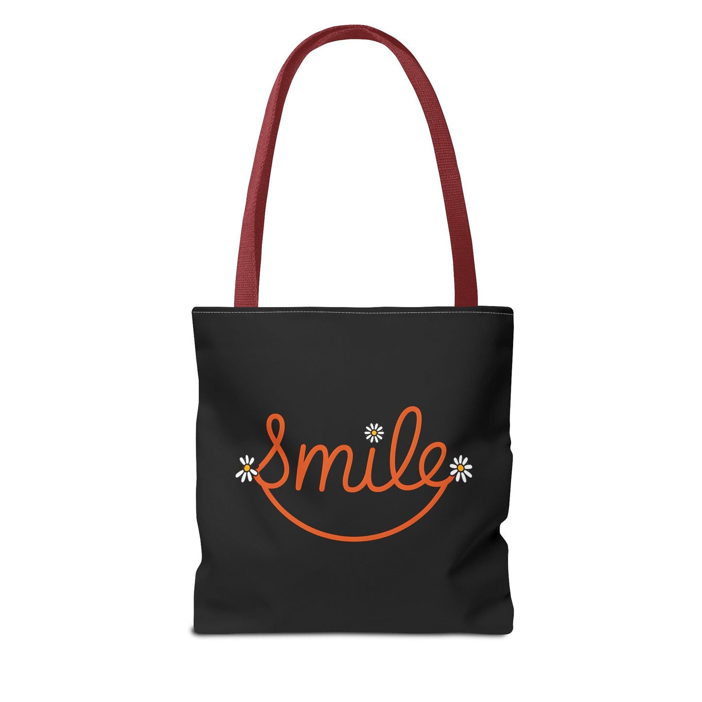 Smile Tote Bag - Cheerful Floral Design for Everyday Use