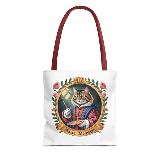 Master Meowchi Cat Art Tote Bag - Cute, Stylish Cat Lover Accessory