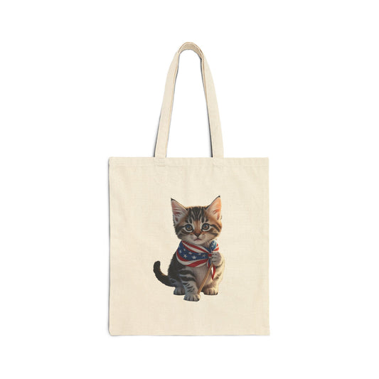 Adorable Cat Tote Bag, Cute Pet Lover Gift, Eco-Friendly Shopping Bag, Animal Print Tote for Everyday Use