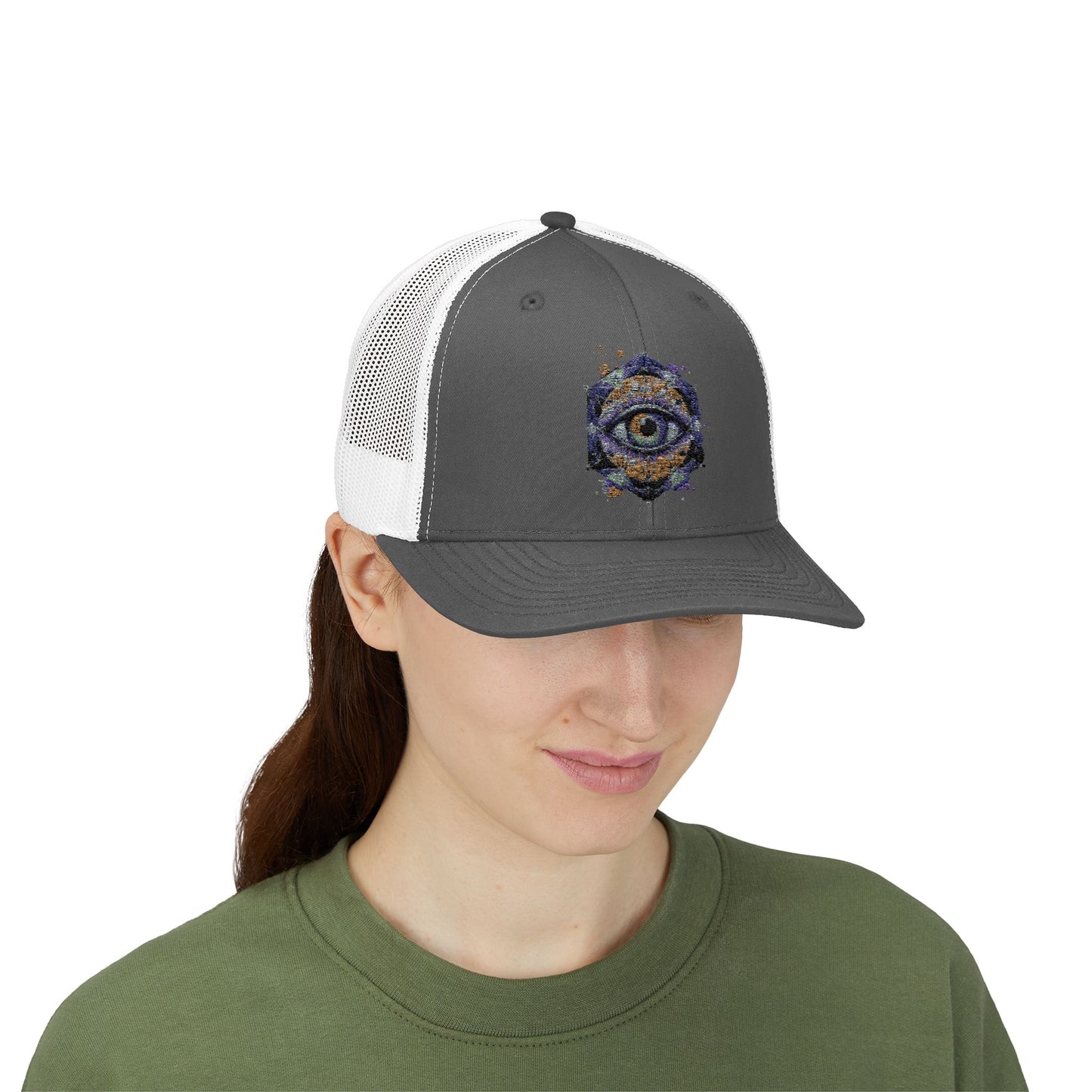 Mystical Eye Snapback Trucker Cap for Spiritual Seekers