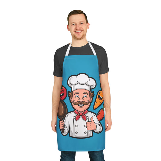 Playful Chef Apron with Colorful Straps | Fun Cooking Gift for Foodies, Home Cooks, Birthdays, Housewarming, Holidays