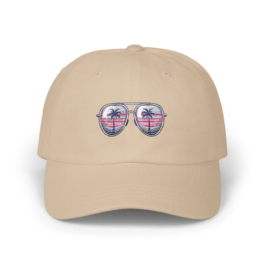 Stylish Dad Cap with Sunglasses Design, Perfect Summer Accessory, Gift for Father's Day, Beach Vibes, Casual Wear
