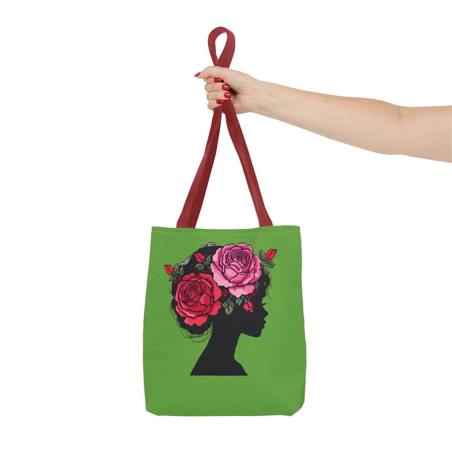 Floral Silhouette Tote Bag - Eco-Friendly, Stylish, Gifts for Her, Travel Essential, Canvas Shopper