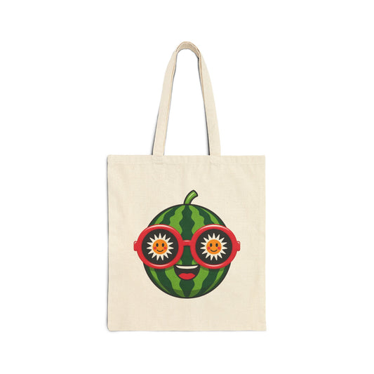 Whimsical Watermelon Tote Bag - Fun Eco-Friendly Shopping Bag, Reusable Grocery Bag, Cute Beach Bag, Gift for Fruit Lovers