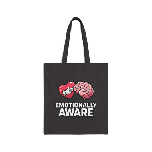 Emotional Awareness Tote Bag, Eco-Friendly Canvas Bag, Self-Care Gift, Awareness Merchandise, Mental Health Advocacy