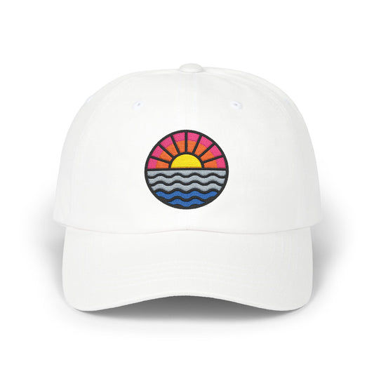 Vintage Sunset Dad Cap | Beach Vibes | Gift for Dads | Summer Accessory | Casual Wear | Embroidered Cap