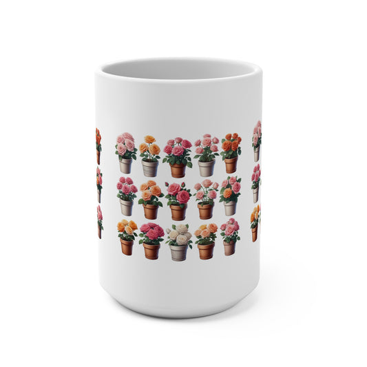 Floral Garden 15oz Mug - Perfect Gift for Plant Lovers