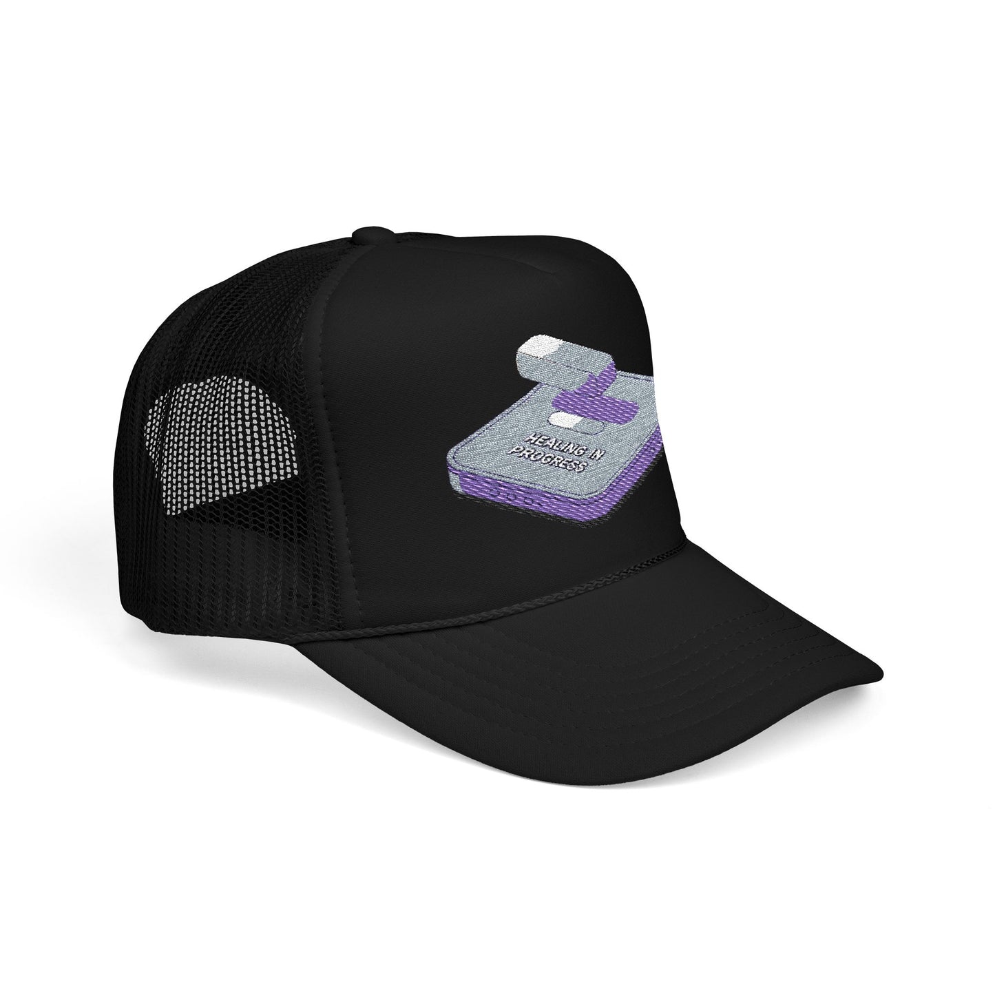 Stylish Foam Trucker Hat with Unique Embroidery