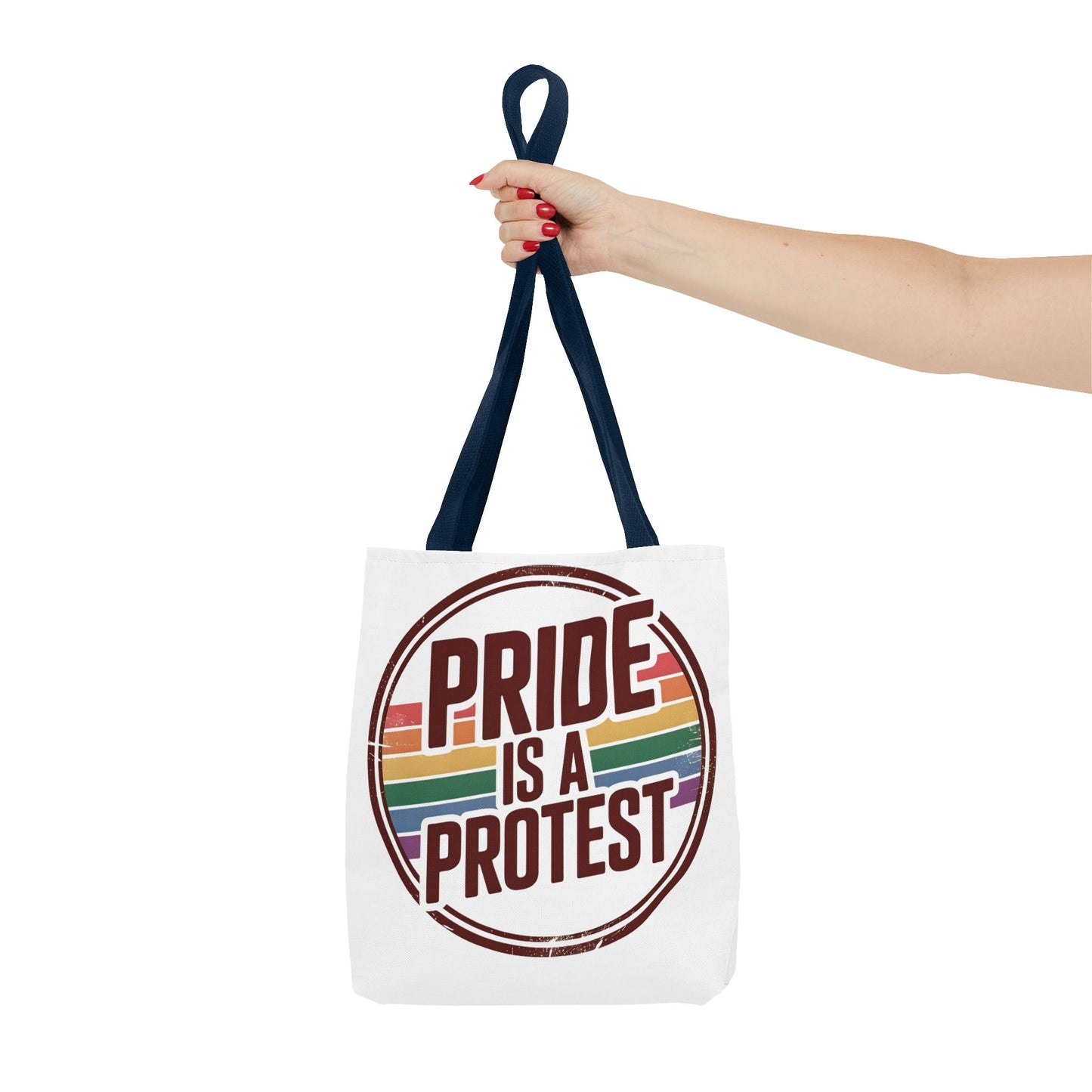 Pride Is A Protest Tote Bag - Eco-Friendly Carryall for LGBTQ+ Activism