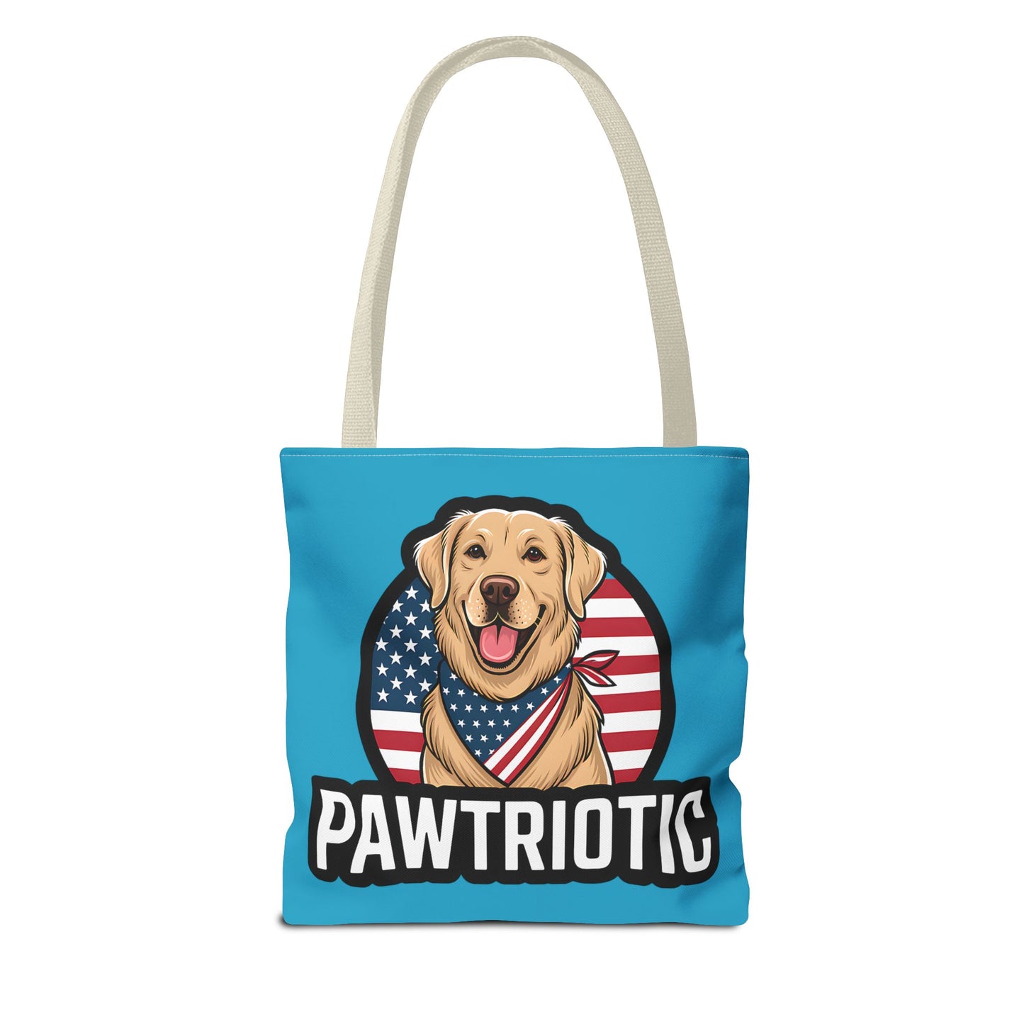 Pawtrotic Tote Bag, Dog Lover's Accessory, Patriotic Dog Tote, Animal Appreciation Gift, Fourth of July Celebration