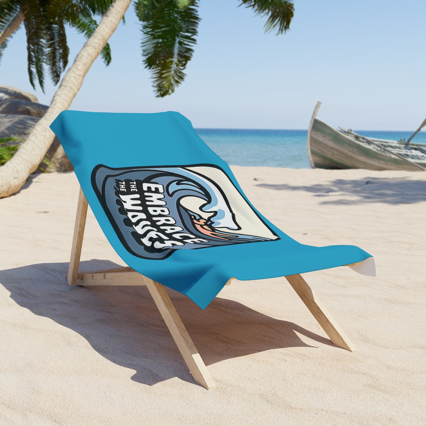 Embrace the Waves Beach Towel | Summer Vibes, Ocean Retreat, Gift for Surfers, Poolside Essential, Beach Day