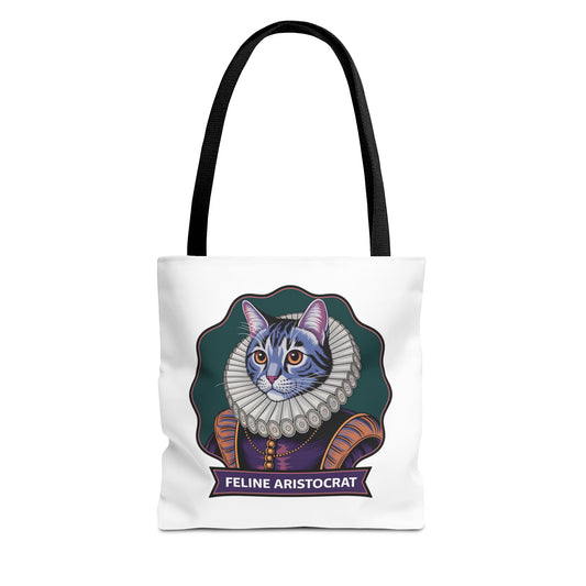 Feline Aristocrat Tote Bag – Stylish Cat Lover's Accessory