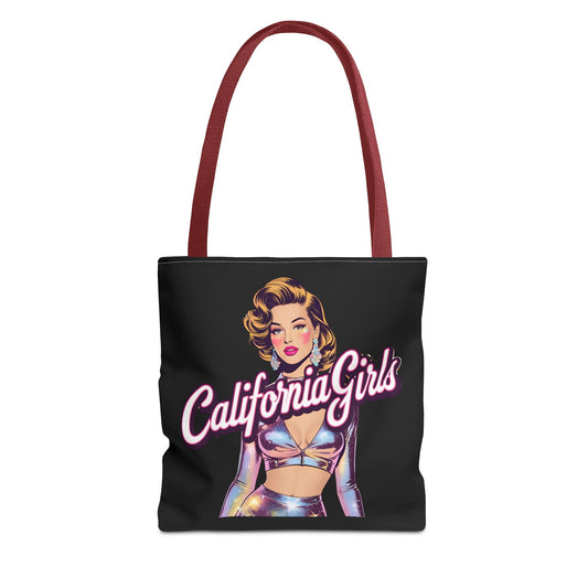 California Girls Tote Bag - Stylish Shopper, Beach Accessory, Gift Idea, Retro Vibe, Fashionable Carryall