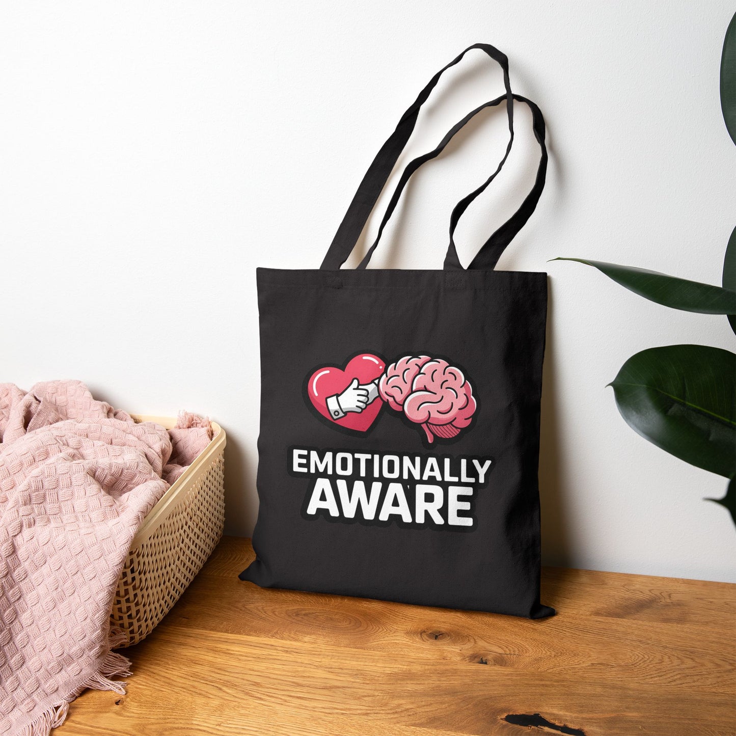 Emotional Awareness Tote Bag, Eco-Friendly Canvas Bag, Self-Care Gift, Awareness Merchandise, Mental Health Advocacy