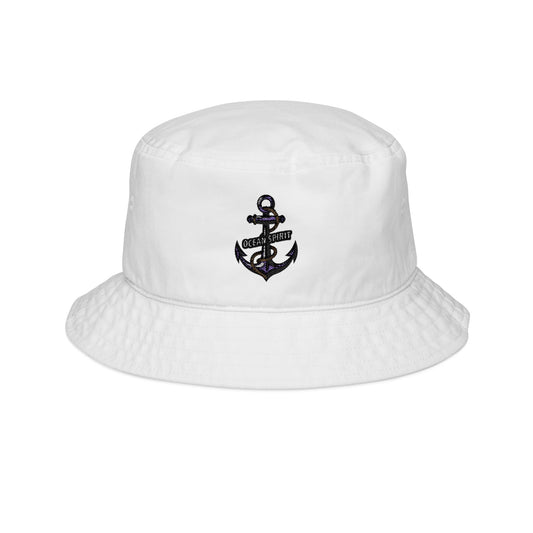 Embroidered Anchor Bucket Hat | Nautical Fashion Accessory, Summer Beach Days, Gift for Sailors, Casual Style, Unique Design